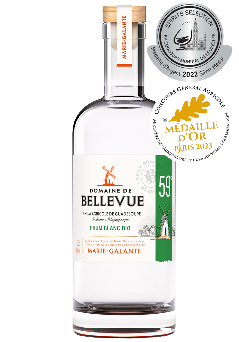 Rhum Bio Bellevue médaille d'or 2023